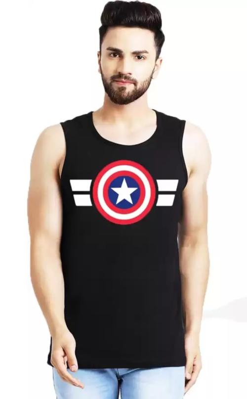 LEOTUDE Men's Regular Fit Cotton Blend Sleeveless T-Shirt