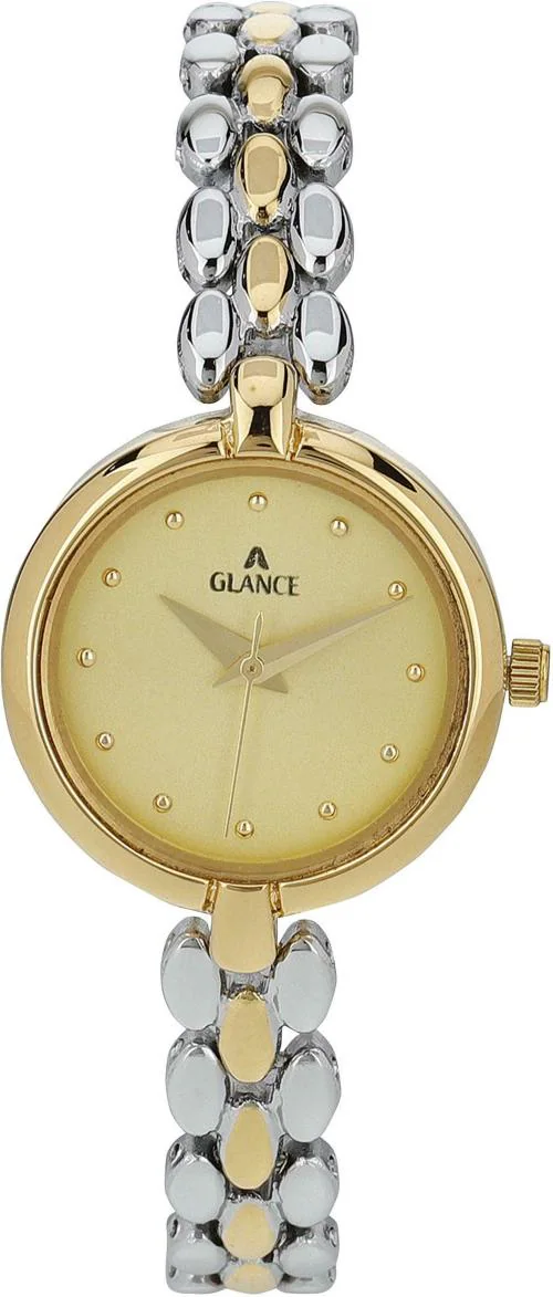 Aglance Analog Gold Dial Multi-color Strap Watch for Women & Girls