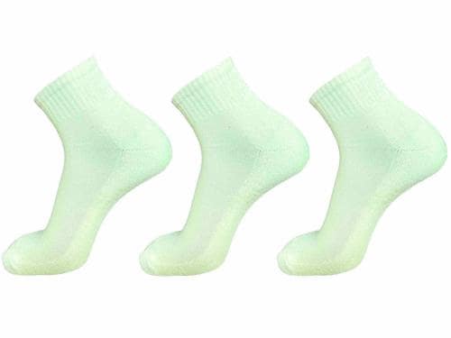 USOXO Organic chemical free Cotton Ankle Cushion Khadi Socks men and women pack of 3 half terry