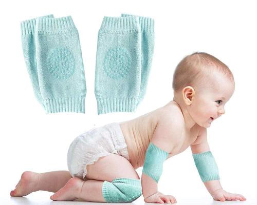Thank You Mommy Baby Knee Pads,Crawling Knee Pads,Knee Pads For Infants,Baby Safety | Pair Knee Pad,Multicolor (1)