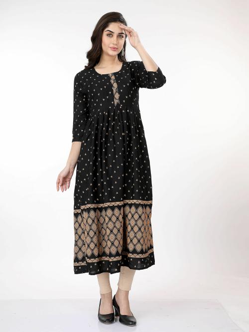 RibNee Semi Anarkali Kurti