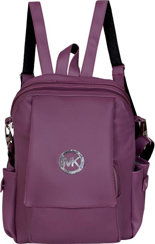 Sky Gold Purple Pu College Bag, 30 L