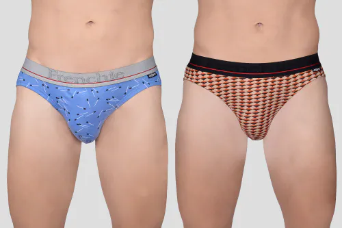 VIP FRENCHIE DESIGNER OUTER ELASTIC PRINTED BRIEF PACK OF 2