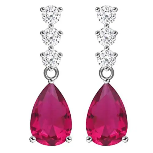 Giva Sterling Silver Vintage Wine Earrings For Women