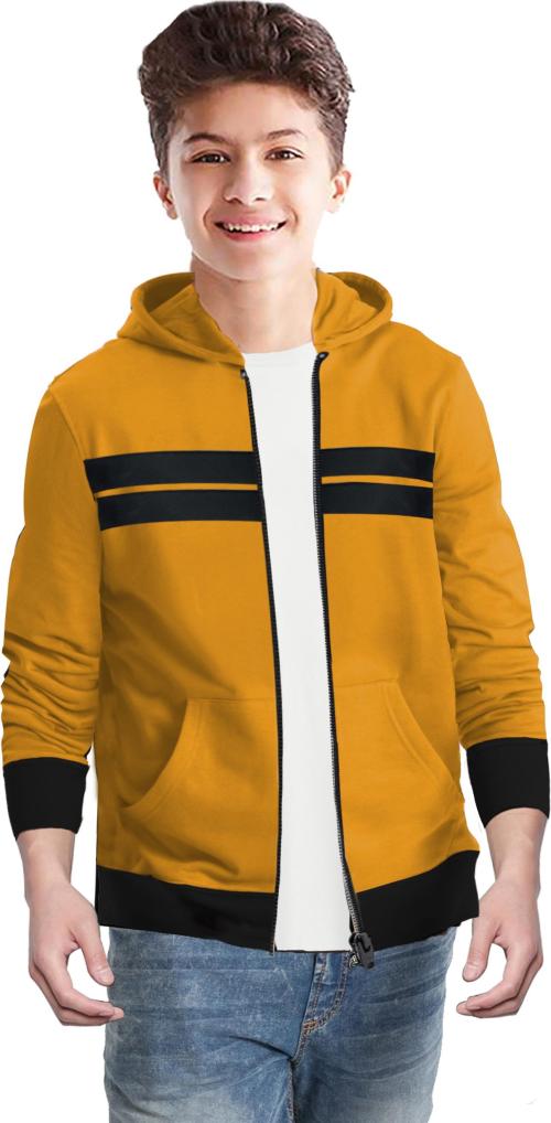 Buy Jugular Boys Yellow Colorblock Pure Cotton Casual Jacket (1213