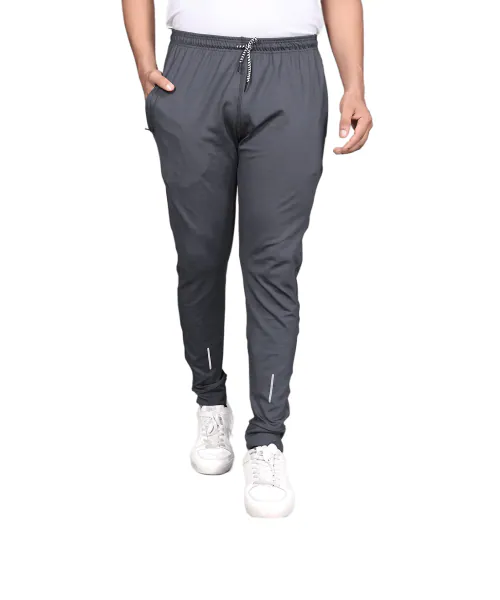 MILLION STORE Men Slim Fit Joggers Utra Soft Quick Dry Trackpants Grey