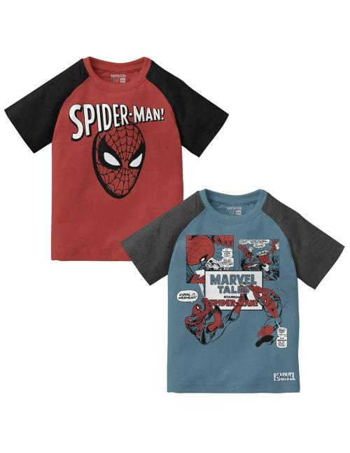 BonKids Boys Multicolor Cartoon 100% Cotton T-shirt