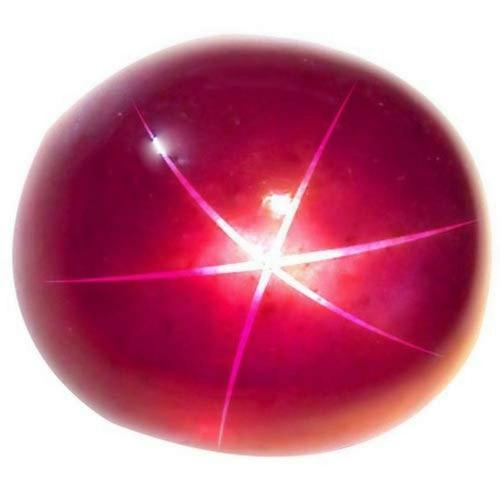 Retrend Design 5 Ratti Non-Precious Metal Star Ruby Gemstone