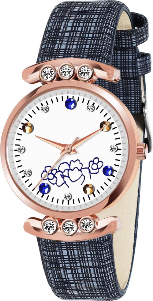 Buy Praizy Times Analog White Dial Black Strap Watch For Women Online