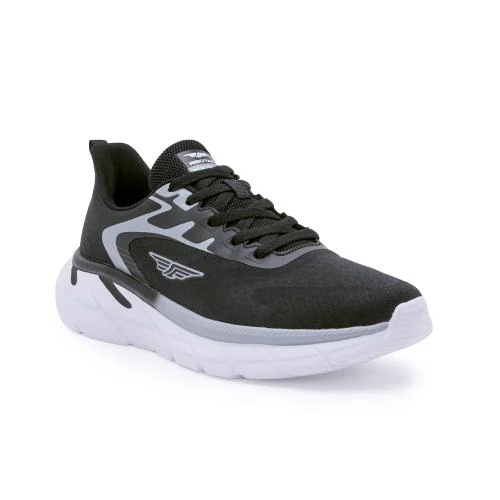 RedTape Black Sports Shoes for Men- Lace-Up Shoes, Perfect Walking & Running Shoes for Men