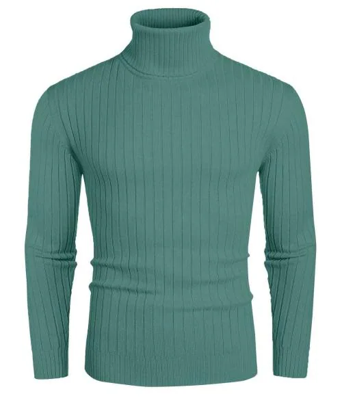 DENIMHOLIC Men Cotton Turtle neck Sweater