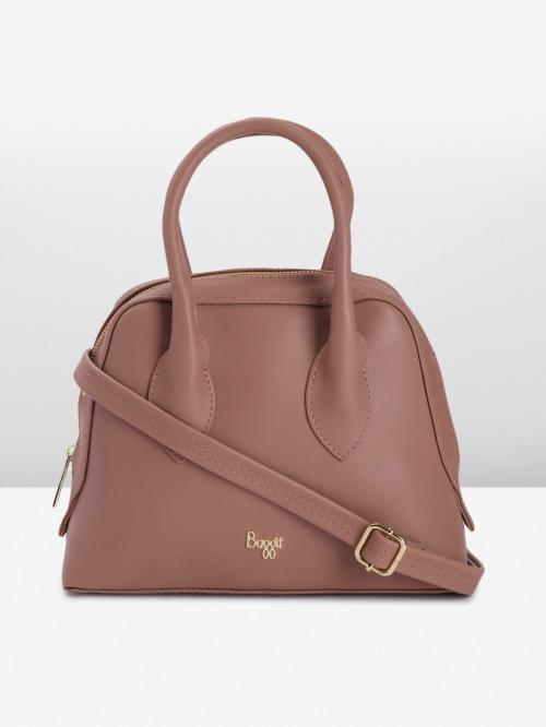 Baggit Pink Polyurethane (PU) Handbag For Women