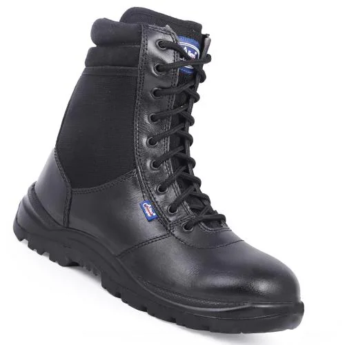 Allen Cooper AC 1095 Army Boot with Side Zip, Heat, Cold, Water & Oil Resistant, Anti-skid Sole, Size 09 INDIA/UK
