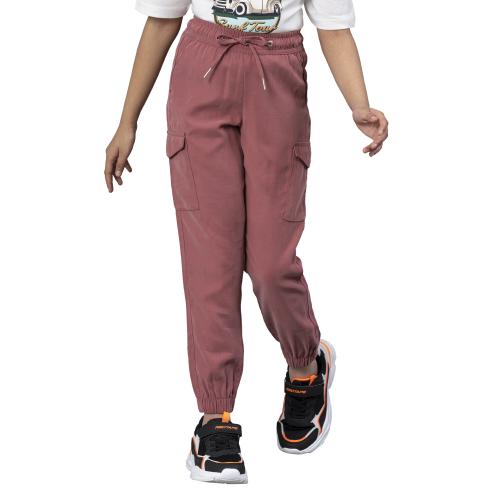 Mode By Red Tape Dusky Pink Joggers for Girls| Best in Comfort| Viscose| Regular Fit| Front Size Pockets