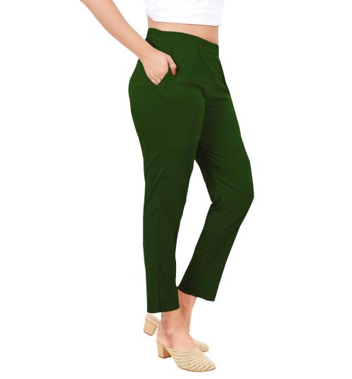 Mehandi Color Womens toko Trouser Regular Size