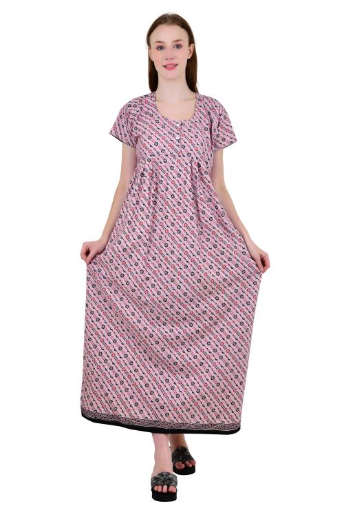 SDGP Women's Cotton Printed Nighty / Night Wear/ Super Soft Sleepwear Nighty/Maxi/Nightgown-39