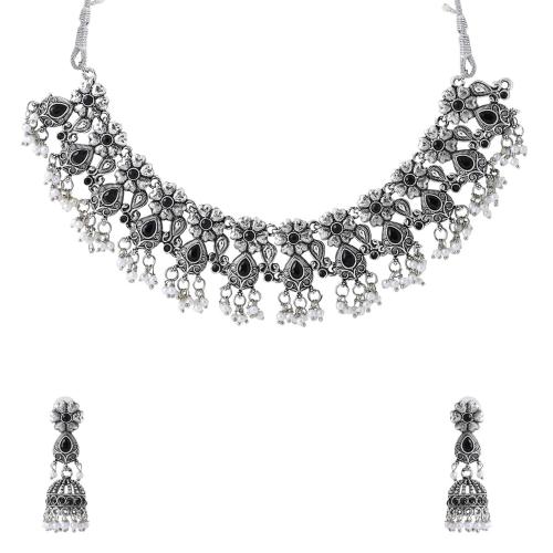 Buy Kairangi By Yellow Chimes Multicolor Metal Studded Stoned Choker