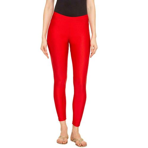 Buy Go Colors Women Red Solid Stretch Leggings Online at Best Prices in