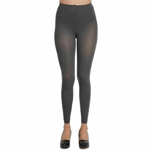 N2S NEXT2SKIN Women's Spandex Footless Opaque Stocking Pantyhose Tights (Grey)