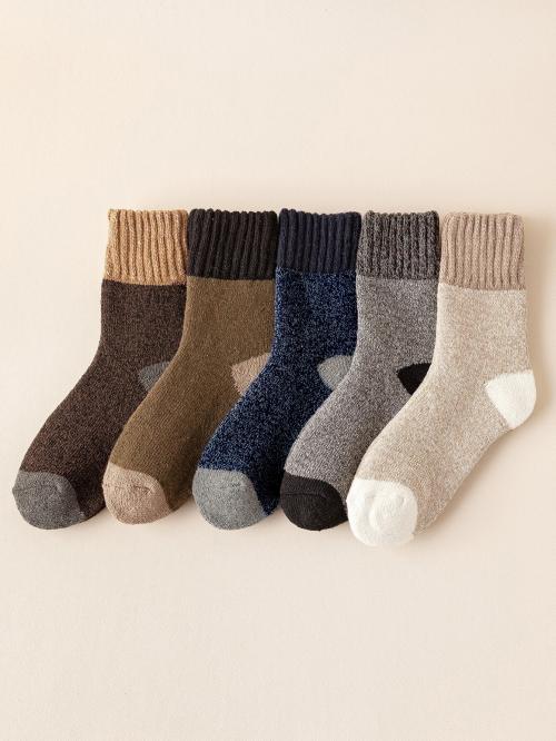 Brucella Men Mid-Calf/Crew Socks (Pack Of 5)