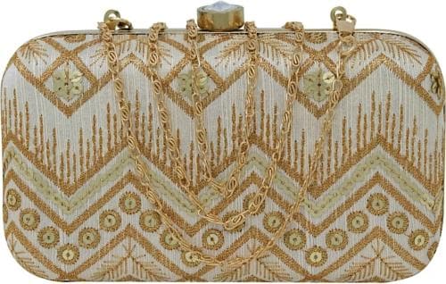 Rapid Costore Fabric White Clutch