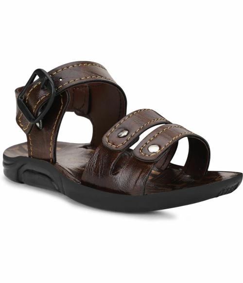 NEOBABY Boys & Girls Buckle Sandals (Brown)