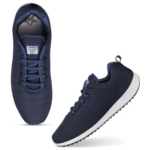 Unistar Lightweight Teal Blue Running Shoes With Comfort And Style For Men