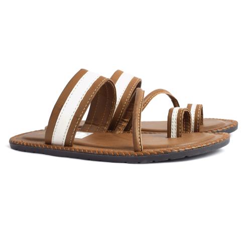 Butchi Ethinic Brown Slippers