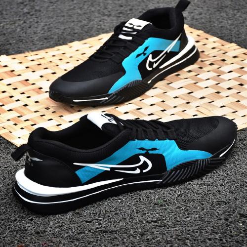 WIN9 Men Sports,walking, lightweight Sneaker (Black)