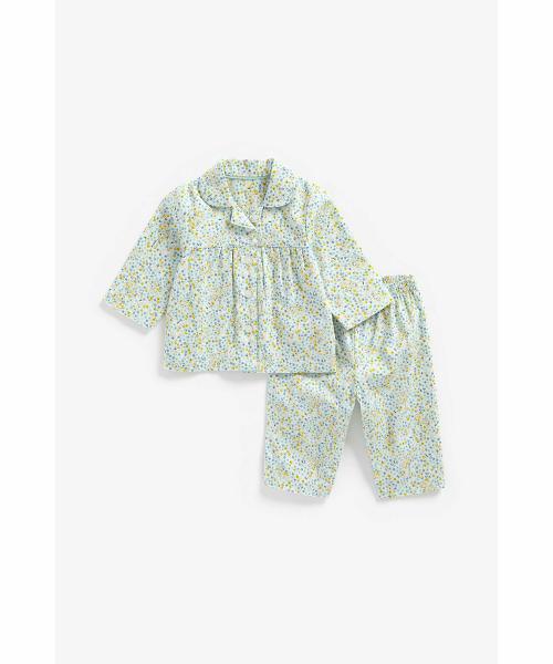 Mothercare Girls Full Sleeves Pyjamas Floral Printed -Pack of 2-Multicolor