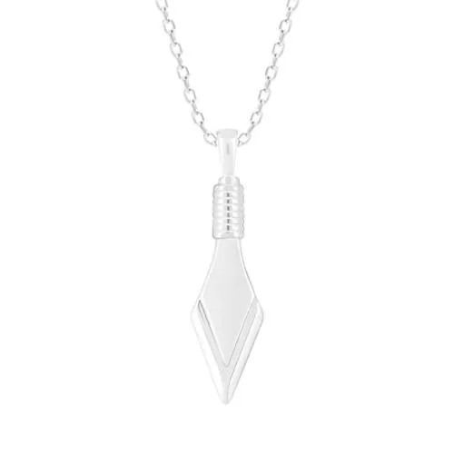 Giva Sterling Silver Rhombus Pendant With Link Chain For Him For Men