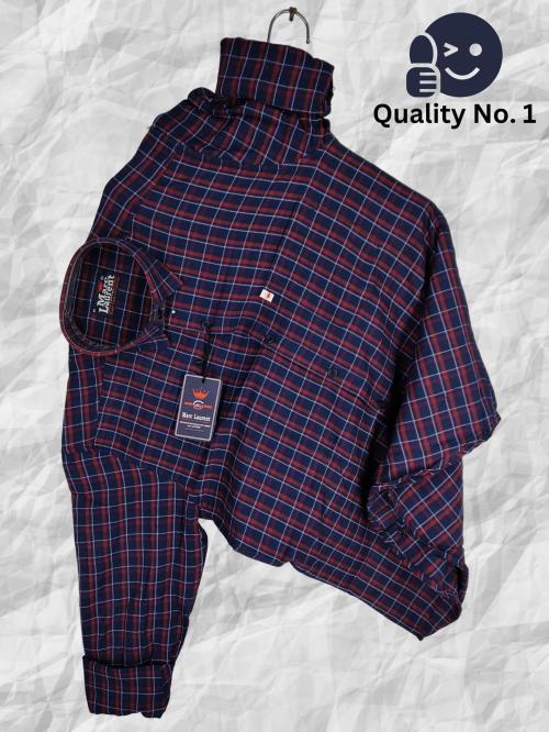 Marc Laurent Men Regular Fit Checkered Spread Collar Casual Shirt