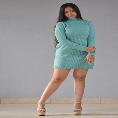 Winterberry Sweater for Women-Color Sea Green-M