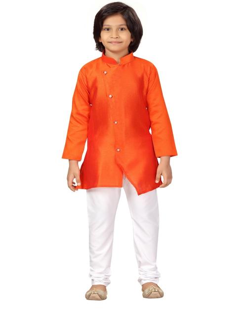 Aarika Boys Orange Kurta Pyjama