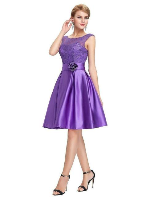 Buy Retrovis Women Purple Dress XS Online at Best Prices in India