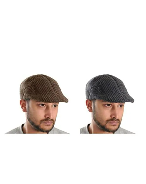 ACCERY Men Multicolor Caps - Pack of 2