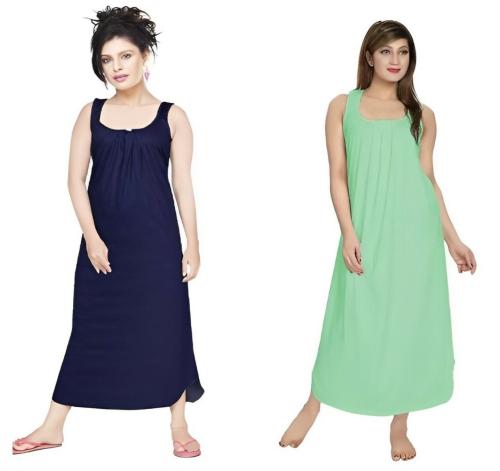 Fash N Wish Womens Hosiery Cotton Full Length Camisole, Nighty Slip, Kurti Slip (Pack of 2 Pc)
