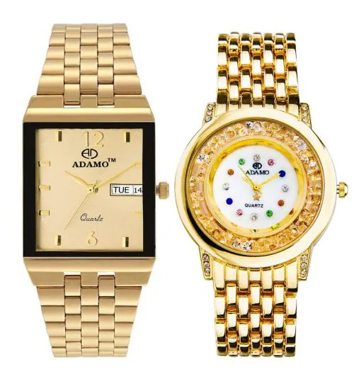 ADAMO Enchant White Dial Men's & Women's Watch 1918-85BM01