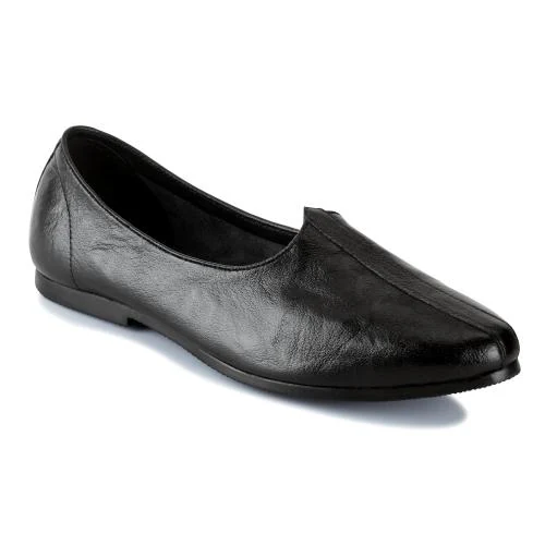 ID Men's Black Slip-On Ethnic Jutti & Mojaris