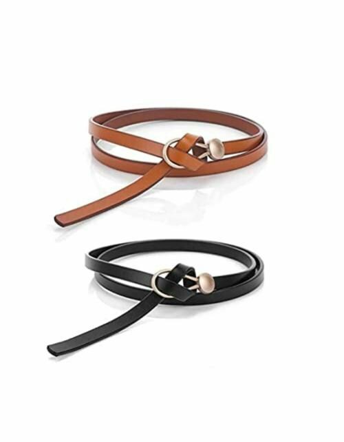 SATYAM KRAFT women Artificial PU Leather Belt women Stylish Design Ladies Womens Waist Belts kanduro-Belt for Fancy Girls, Women Saree, Western Dress (Combo 2)