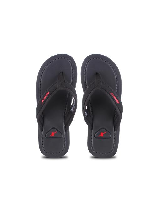 Sparx Black flip-flops-slides Men SFG-48