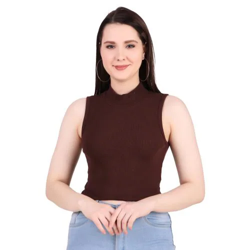 Chiku Cherry Trendy Short women/girls crop top color Coffee