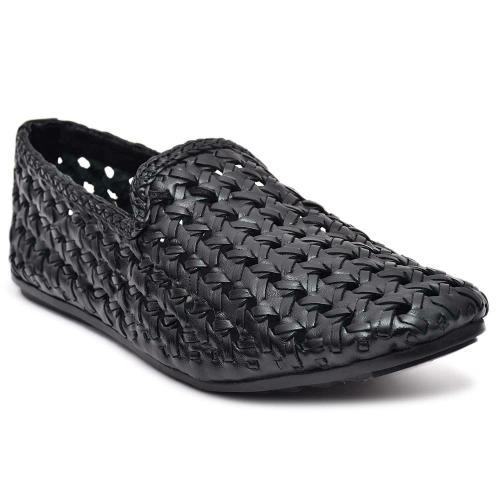 Paul Oliver Mens 100 Percent Pure Leather Casual Loafers (Black), size 8 UK