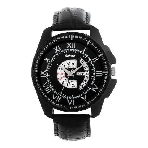 BITCOIN Wrist Watch For Men With Day & Date Indicator