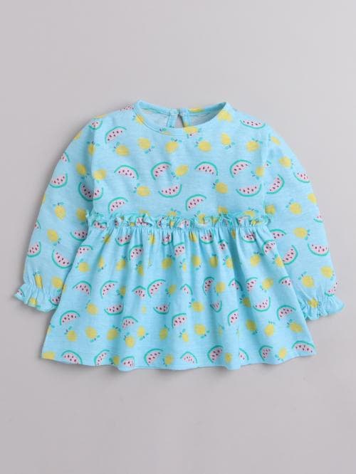 Whaou! Infants Kids Baby Girl Full sleeve Frock Dress , 6 months , 12 month , 1 years, 2 years, winter wear