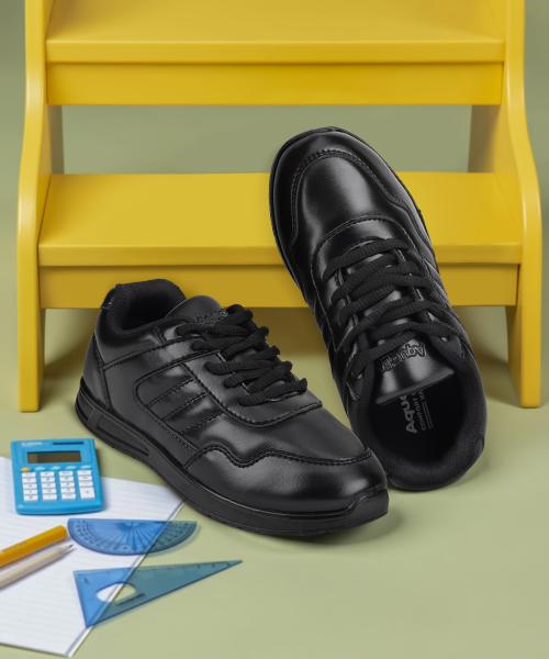 Buy Aqualite Boys, Girls Black School Shoes Online at Best Prices in