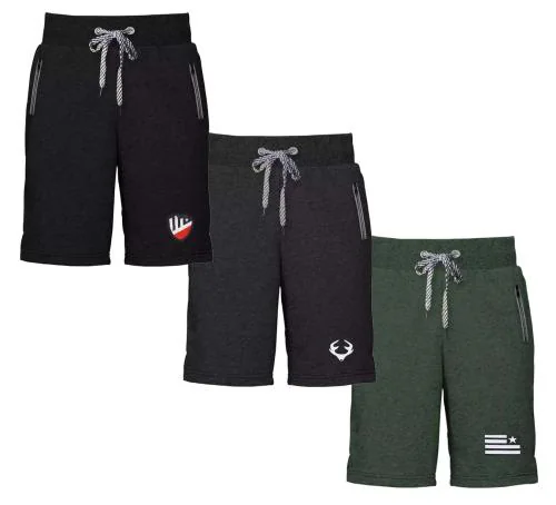 e1k Mens Cotton Shorts_Pack of 3_Multicolor_36_XXL