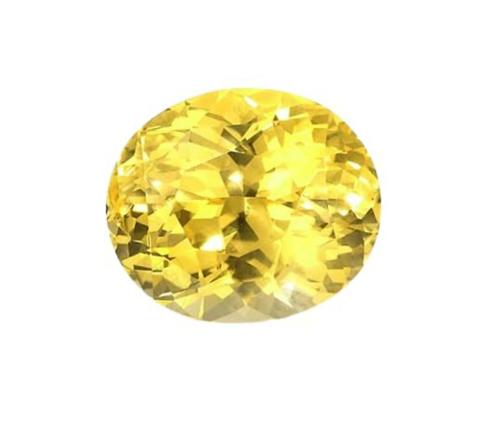 The Gallery of Gemstone 7.15 Carat 7.80 Ratti Real & Pure Srilankan Pukhraj Ratan Ceylone Yellow Sapphire