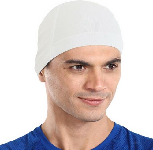 The Blazze Men White Cotton Blend Skull Cap (Pack Of 5)