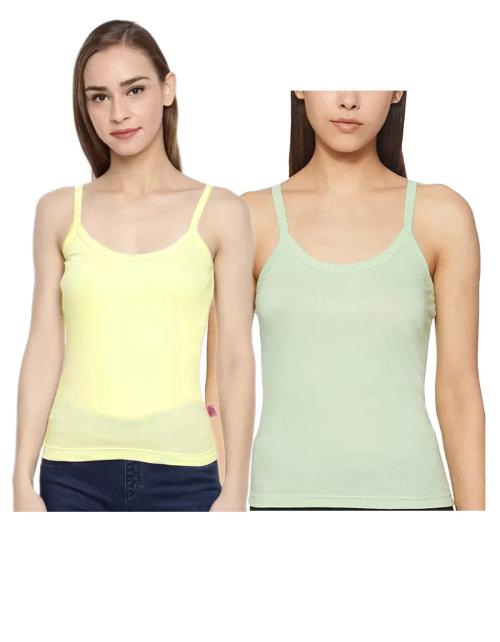 Kex Yellow Pista women Solid Strip Camisole Girls Camisole Kids Camisole women Camisole Camisole for women Camisole for Girls Camisole Combo